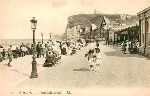 AK / Ansichtskarte Etretat Terrasse du Casino Etretat