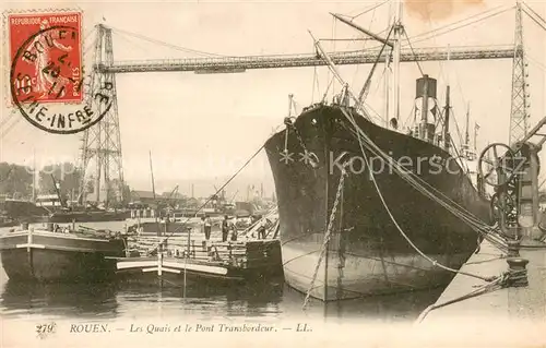 AK / Ansichtskarte Rouen Les Quais et le Pont Transbordeur Rouen