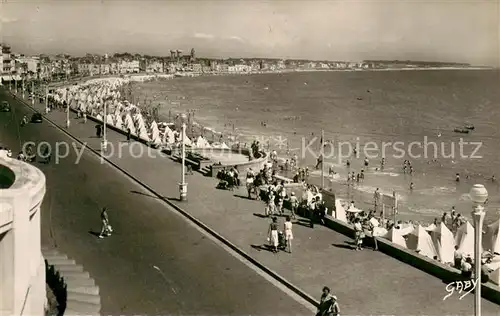 AK / Ansichtskarte Les_Sables d_Olonne Vue perspective de la Plage Les_Sables d_Olonne