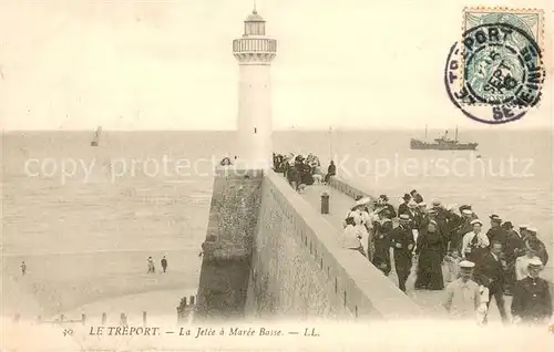 AK / Ansichtskarte Le_Treport La Jetee a Maree Basse Le_Treport