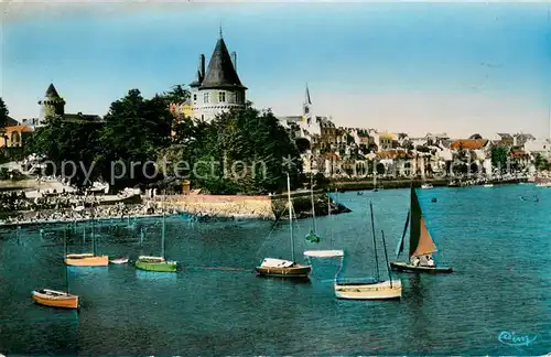 AK / Ansichtskarte Pornic La Plage et le Chateau Pornic