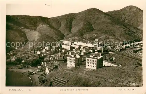 AK / Ansichtskarte Port Bou_Portbou Vista desde la Frontera 