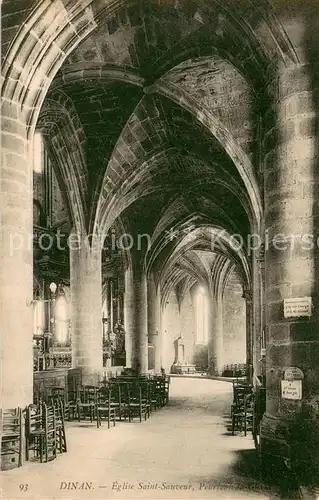 AK / Ansichtskarte Dinan_22 Interieur de l Eglise Saint Sauveur 