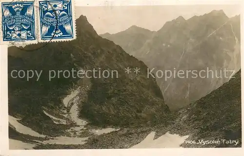 Vysoke_Tatry Gebirgspanorama Hohe Tatra Vysoke Tatry