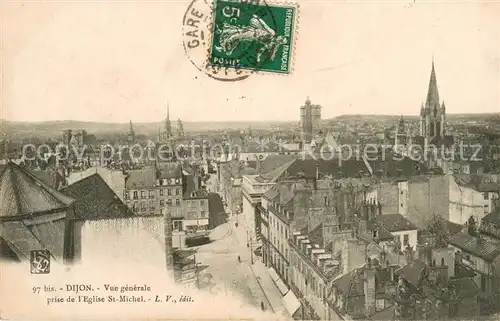 Dijon_21 Vue generale prise de l Eglise Saint Michel 
