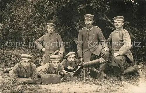 AK / Ansichtskarte Militaria_Deutschland_WK1 MG Maschinengewehr 