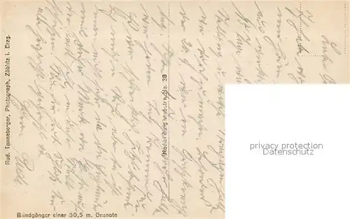 AK / Ansichtskarte Zoeblitz_Sachsen Militaria WK1 Granate  Zoeblitz Sachsen