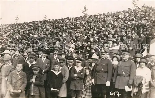 AK / Ansichtskarte Duesseldorf Stadion Besuch Hindenburg Duesseldorf