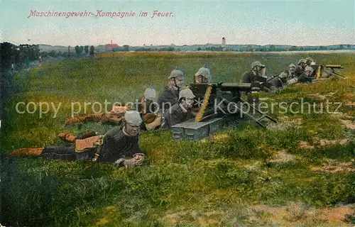 AK / Ansichtskarte Militaria_Deutschland_WK1 MG Maschinengewehr  