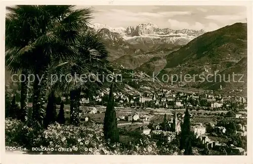 AK / Ansichtskarte Gries Quirein_Bozen Gesamtansicht mit Alpenpanorama 