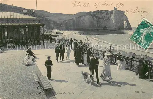 AK / Ansichtskarte Etretat Terrasse du casino Etretat