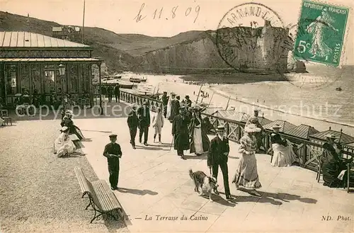 AK / Ansichtskarte Etretat Terrasse du casino Etretat