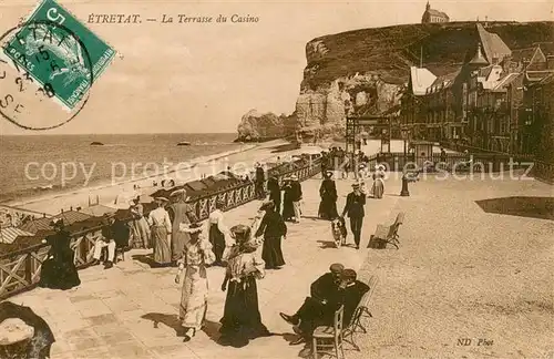 AK / Ansichtskarte Etretat Terrasse du casino Etretat