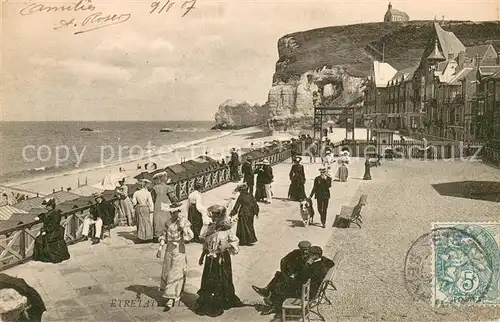 AK / Ansichtskarte Etretat Terrasse du casino Etretat