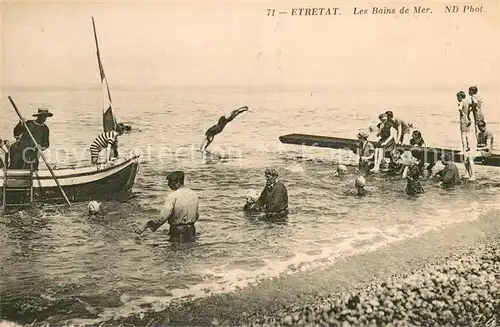 AK / Ansichtskarte Etretat Les bains de mer Etretat