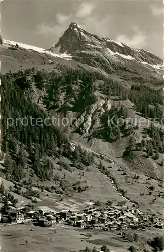 AK / Ansichtskarte Wiler_Loetschental Panorama mit Blick zum Tennbachhorn Schweizer Alpen Wiler_Loetschental