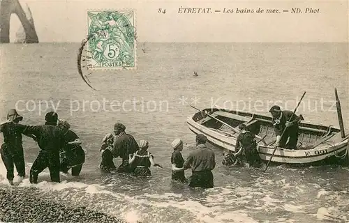 AK / Ansichtskarte Etretat Les bains de mer Etretat