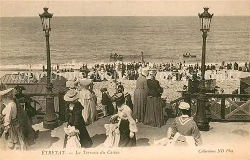 AK / Ansichtskarte Etretat La Terrasse du Casino Etretat