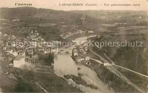 AK / Ansichtskarte Laroquebrou Vue panoramique ouest Laroquebrou