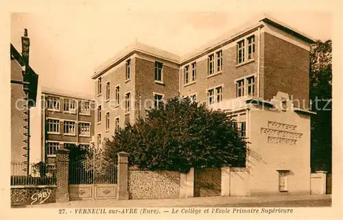 AK / Ansichtskarte Verneuil sur Avre Le College et lEcole Primaire Superieure Verneuil sur Avre