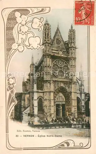 AK / Ansichtskarte Vernon_Eure Eglise Notre Dame Vernon Eure