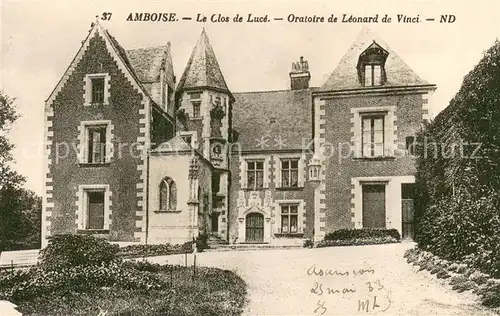 AK / Ansichtskarte Amboise Le Clos de Luce Oratoire de Leonardo da Vinci Amboise