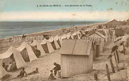AK / Ansichtskarte Saint_Jean_de_Monts Vue generale de la Plage Saint_Jean_de_Monts