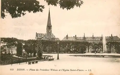 AK / Ansichtskarte Dijon_21 Place du President Wilson et lEglise Saint Pierre 