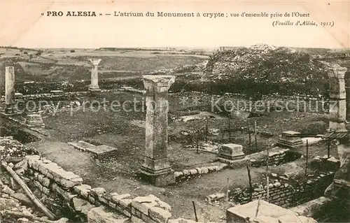 AK / Ansichtskarte Pro_Alesia Atrium du Monument a crypte vue densemble prise de l Ouest Pro_Alesia