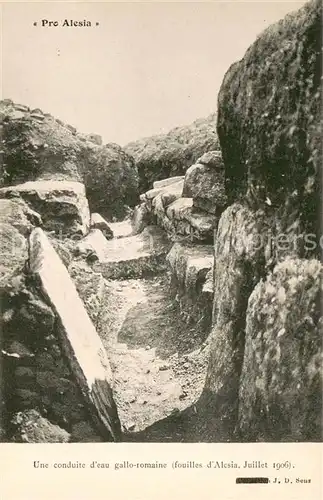 AK / Ansichtskarte Pro_Alesia Une conduite deau gallo romaine  Pro_Alesia