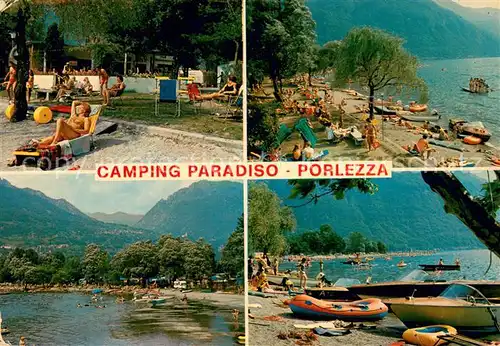 AK / Ansichtskarte Porlezza_Lago_di_Lugano Lago di Lugano Strandpartien Porlezza_Lago_di_Lugano