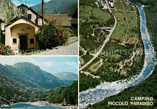 AK / Ansichtskarte Avegno Kapelle Fliegeraufnahme Camping Piccolo Paradiso Panorama Avegno