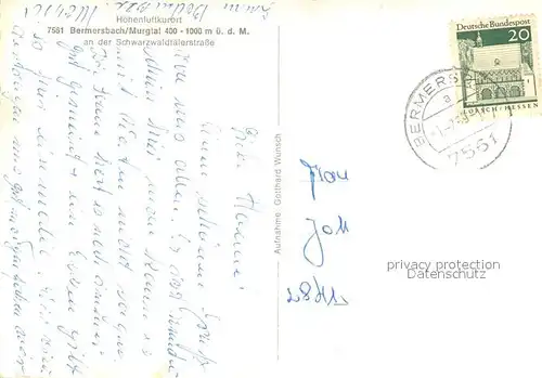 AK / Ansichtskarte Bermersbach_Forbach Panorama Bermersbach Forbach