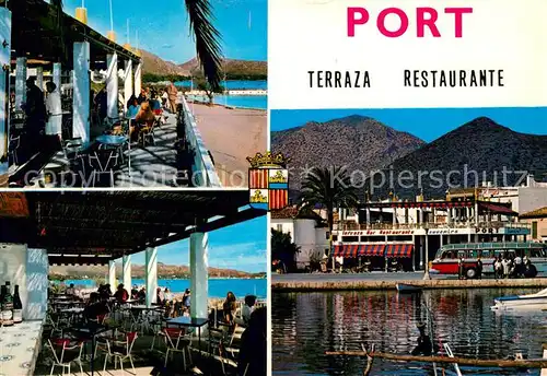 AK / Ansichtskarte Pollensa_Mallorca Snack Bar Terraza Restaurante Port 