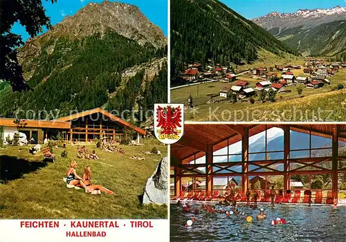 AK / Ansichtskarte Feichten_Kaunertal Hallenbad Panorama Feichten Kaunertal