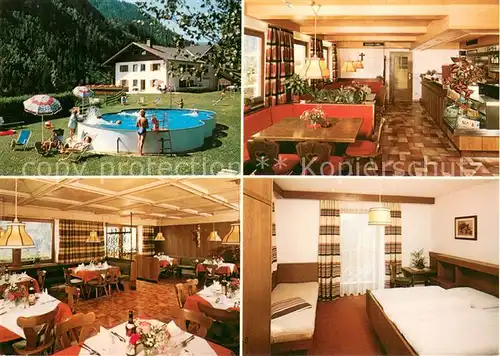 AK / Ansichtskarte Vintl Pension Landmannhof Gastraeume Zimmer Pool Vintl