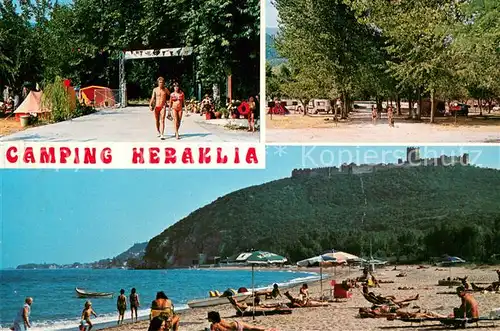 AK / Ansichtskarte Platamon Camping Heraklia Strandpartien Platamon