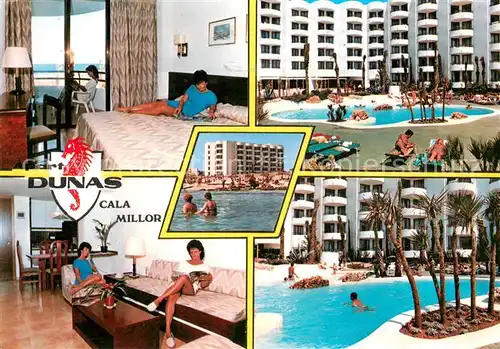 AK / Ansichtskarte Cala_Millor_Mallorca Apartamentos Dunas Zimmer Pool Cala_Millor_Mallorca
