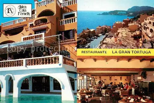 AK / Ansichtskarte Paguera_Mallorca_Islas_Baleares Aldea Cala Fornetts Restaurante La Gran Tortuge Paguera_Mallorca