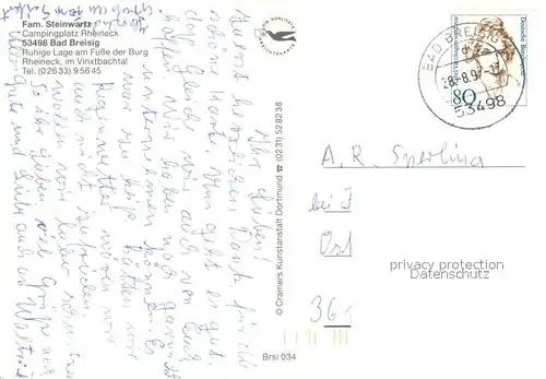 Bad_Breisig Campingplatz Rheineck Panorama Burg Rheineck Bad_Breisig