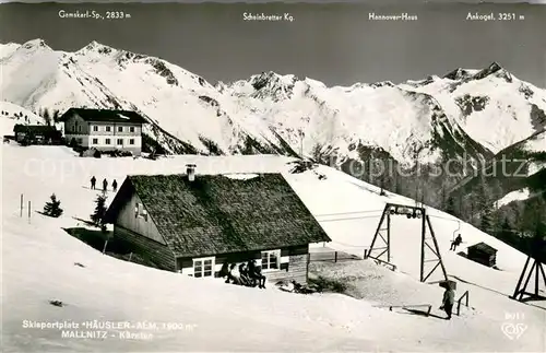 AK / Ansichtskarte Mallnitz_Kaernten Skisportplatz Haeusler Alm Mallnitz Kaernten