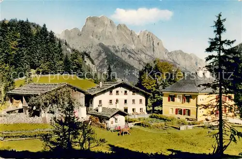 AK / Ansichtskarte Weissbach_Lofer Gasthaus Hirschbuehel Weissbach Lofer