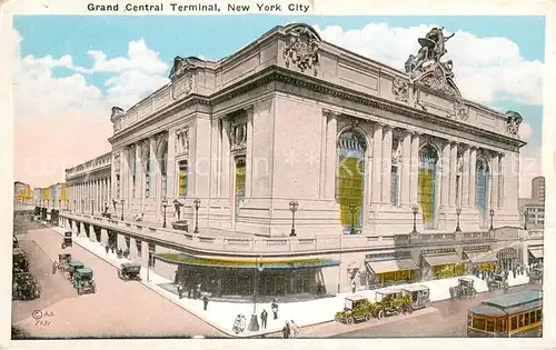 AK / Ansichtskarte New_York_City Grand Central Terminal Illustration New_York_City