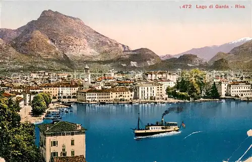 AK / Ansichtskarte Riva_del_Garda Panorama Lago di Garda Gardasee Riva_del_Garda