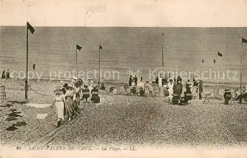 AK / Ansichtskarte Saint Valery en Caux La plage Saint Valery en Caux