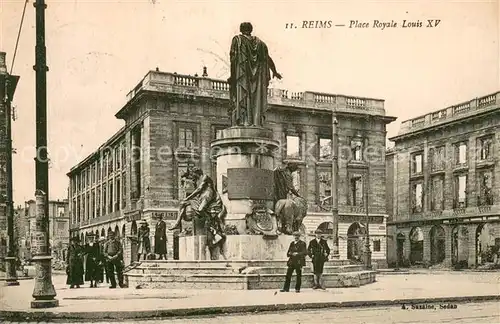 AK / Ansichtskarte Reims_51 Place Royale Louis XV Monument 