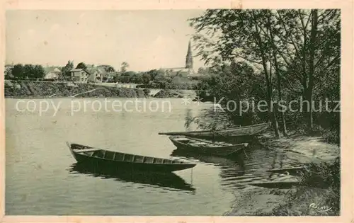 AK / Ansichtskarte Bergerac Les bords de la Dordogne Bergerac