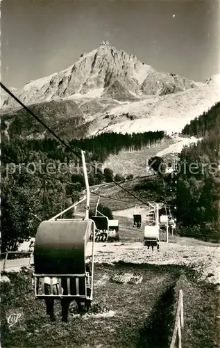 AK / Ansichtskarte Chamonix Telesiege du Glacier des Bossons et l Aiguille du Midi Chamonix