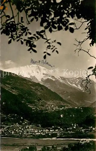 AK / Ansichtskarte Saint Gervais les Bains Vue generale et l Aiguille de Bionnassay Alpes Saint Gervais les Bains