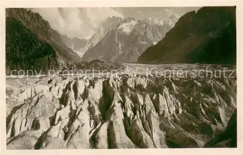 AK / Ansichtskarte Chamonix Mer de glace Gletscher Alpen Chamonix